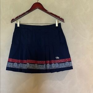 Fila Women's Navy Skirt with Red Accents